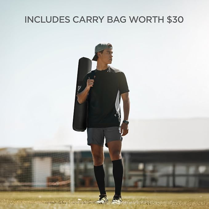 ZivPlay Baseball Hitting Trainer Baseball Swing Trainer Softball and Baseball Training Equipment for Batting Practice with Height and Speed Adjustment