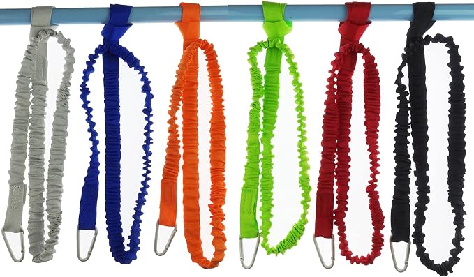 2/4/6/8/12 Pack Stretchable Paddle Leash Paddle Holder Tool Lanyard for Kayak and Paddles, Fishing Poles Rods