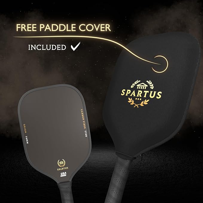 Spartus Apex Series Pickleball Paddle with TruGrit Surface Technology and Boost Core for Power & Control - USAP Approved