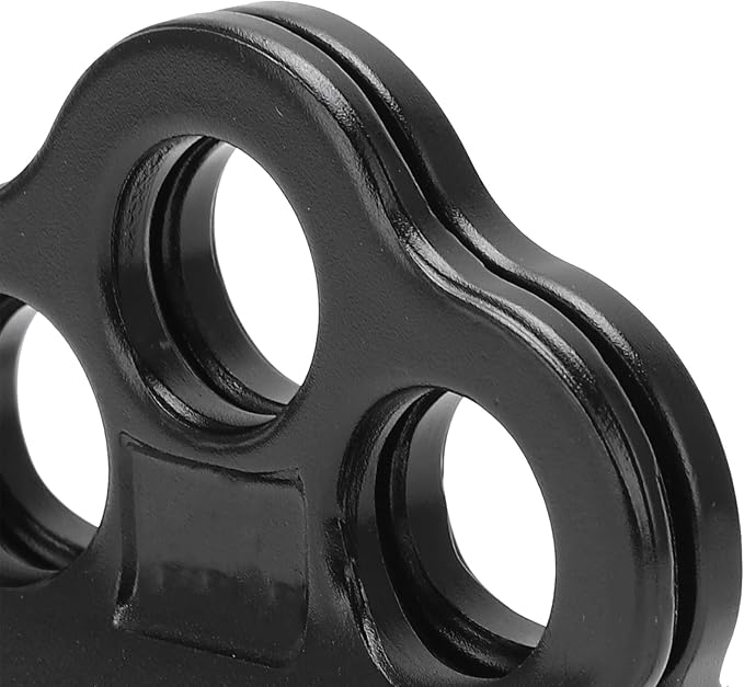 30KN Dual Bearing Hitch Climber Pulley, for Arborist Tree Climbing with 3 Holes Side Plate