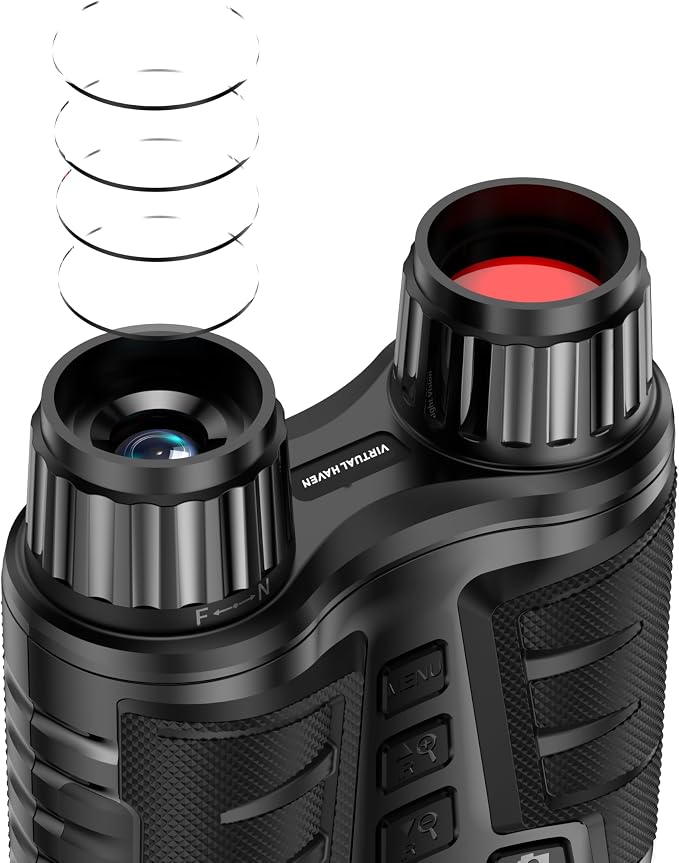 Upgraded Pro Night Vision Binoculars - Ultra 4K Night Vision Goggle with 8X Digital Zoom, 3.2" Screen Display, 32GB SD Card – See Clearly in Total Darkness