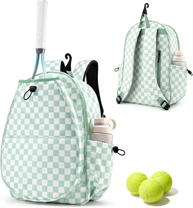 Mosthink Pickleball Racket Backpack Tennis Bag for Women Water-Resistant and Machine Washable Tennis Backpack,Lightweight Sports Bag for Pickleball, Badminton
