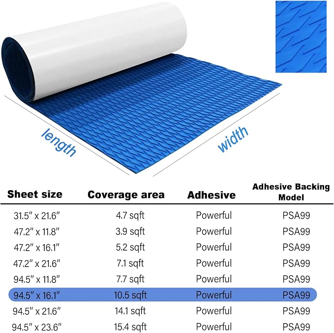 HZshark EVA Foam Boat Decking Sheet Universal DIY Surfboard Traction Pad Non-Slip Grip Mat Trimmable Sheet for Kayak RV Yacht Pool Skateboard Skimboard Step Green Yellow Orange Blue Dark Grey Black