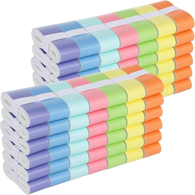 84 PCS Tennis Racket Overgrips, 7 Gradient Colors Badminton Racket Overgrip Bulk, Soft Tennis Racket Grip Tape, Anti-Slip Absorbent Grip Tape for Pickleball Racquets, Bike Handlebar, Fishing Rod