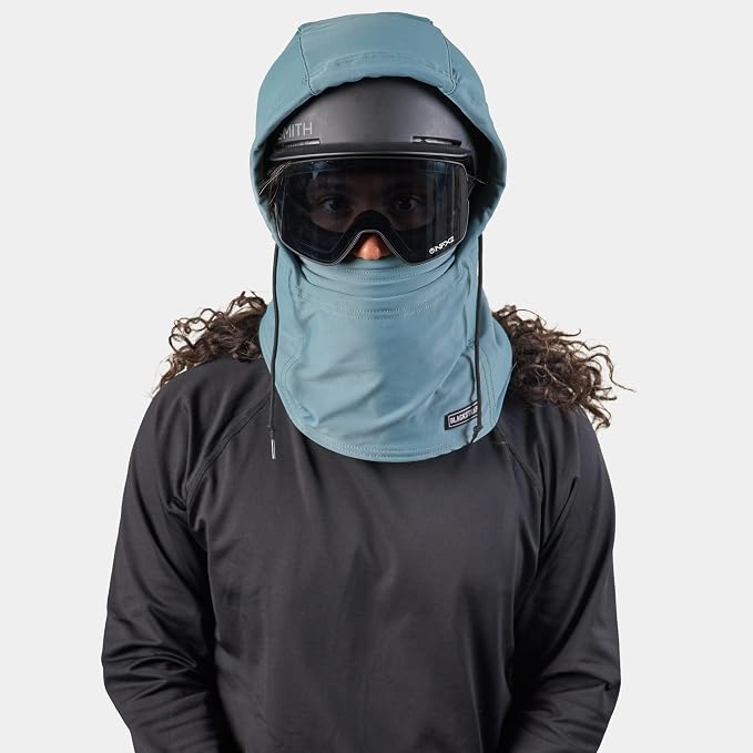 BLACKSTRAP Overhood Therma Dual Layer Adjustable Balaclava Ski Mask, Over or Under Helmet, Adult Unisex