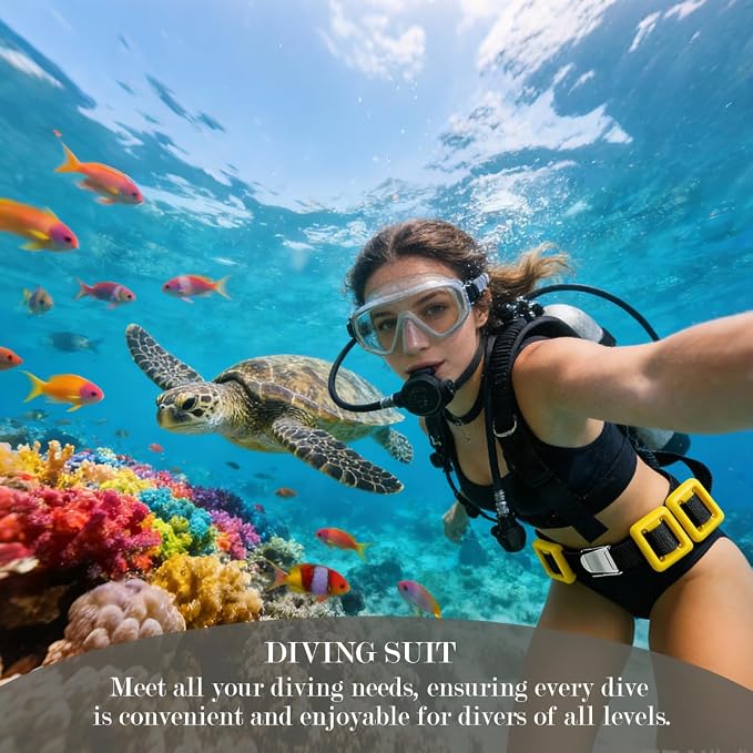 4 Pcs Scuba Weight Belt,Diving Weight Belt with Metal Block Buckle Coated Dive Weights Nylon Dive Belt Suitable for Free Diving