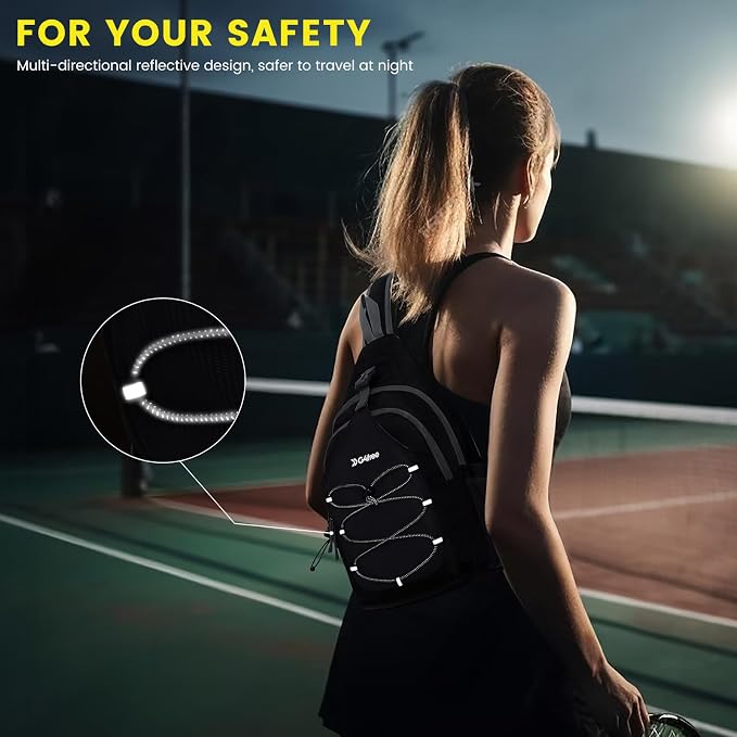 G4Free Pickleball Sling Bag for Women - Lightweight Crossbody Sports Bag