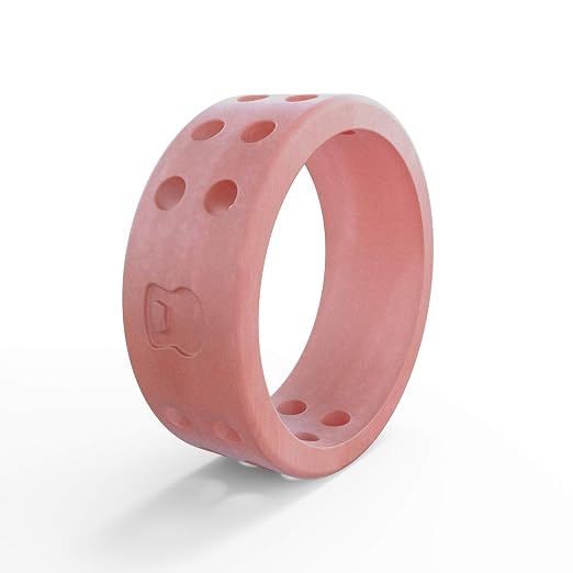 Women's Misty Rose Perforated Silicone Ring Size 07