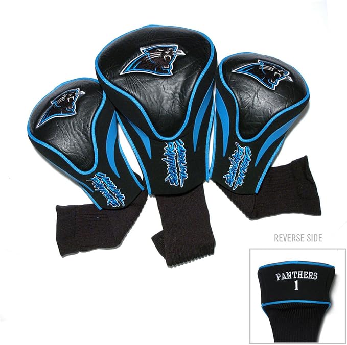 Team Golf NFL Cincinnati Bengals Contour Golf Club Headcovers (3 Count) Numbered 1, 3, & X, Fits Oversized Drivers, Utility, Rescue & Fairway Clubs, Velour Lined for Extra Club Protection