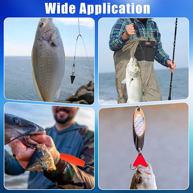 Saltwater Gear Surf Fishing Tackle Kit, Include Saltwater Lures, Pyramid Sinker Weights, Bucktail Jigs, Spoons, Leader Rigs, Catfish Hooks Swivels, Pier Ocean Sea Surf Fishing Freshwater Accessories