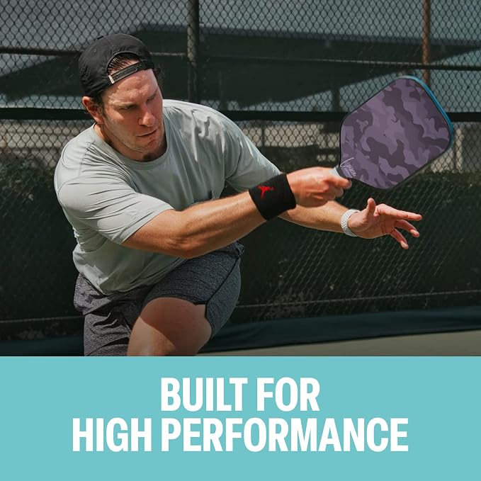 Palms-O-Aces Carbon Fiber Pickleball Paddle – USAPA Approved 16mm T700 Graphite Paddle with Textured Spin Surface | Lightweight Carbon Fiber Pickleball Paddles & Racket | Includes Paddle Cover