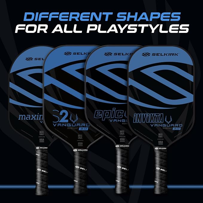 Selkirk Sport Vanguard Hybrid Pickleball Paddle | Carbon Fiber Pickleball Paddle with a Polypropylene X5 Core | Pickleball Rackets