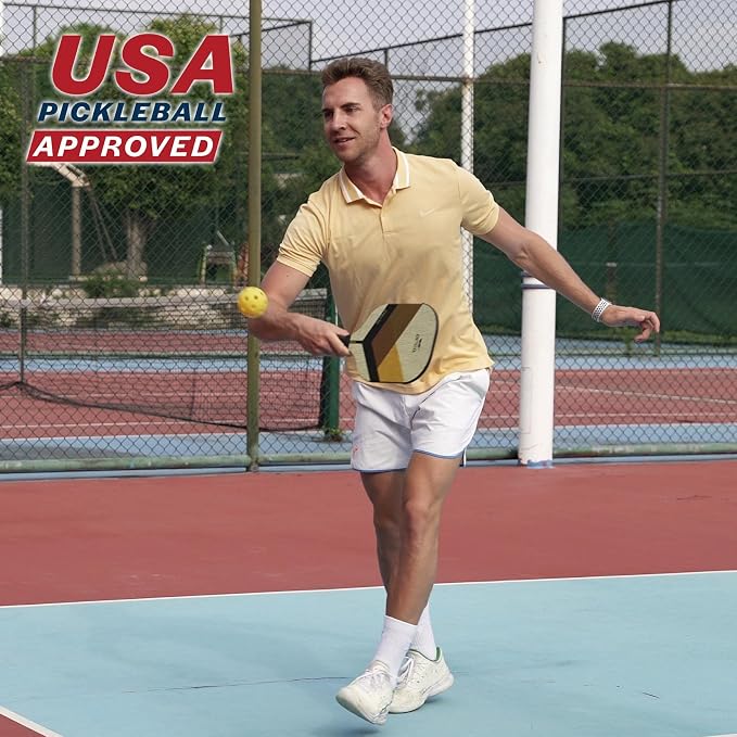Orca Pickleball Paddles, Tournament Series Carbon Fiber Pickleball Paddles Designed for Maximum Power and Control, USA Pickleball Approved