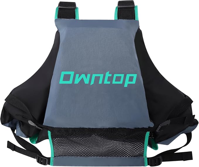Owntop Adult Swim Vest - Adjustable Safety Strap & Premium Buoyancy for Paddle Sports, Kayaking, Canoeing, Boating