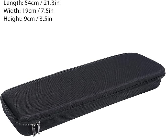 EVA Hard Shell Fishing Rod Case Fishing Gear Storage Bag Fishing Pole Protector with Double Zippers Sponge Padding for Rods Reels Boat Accessories