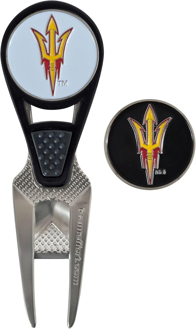 Team Effort Collegiate CVX Ball Mark Repair Tool & 2 Ball Markers