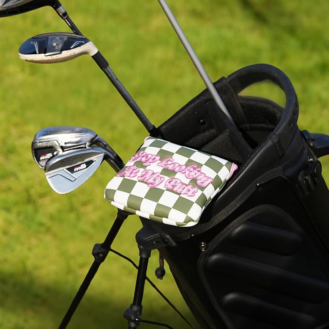 Craftsman Golf Club Cover Golf Head Cover for Driver Fairway Hybrid/Utility Woods Headcover Set Putter Head Cover for Mallet Blade DF3