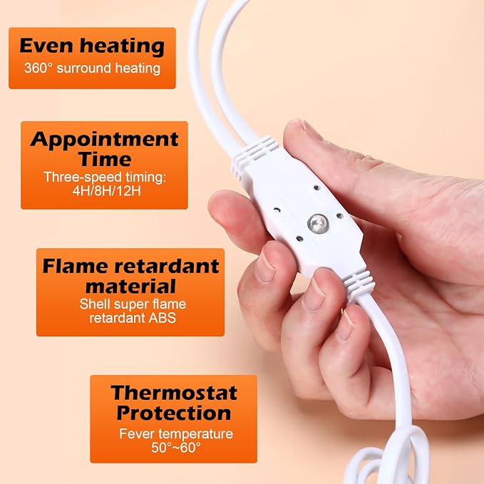 Tujoe Batting Glove Dryer Cleaner and Odor Eliminator Deodorizer Inserts with Thermal Heating and Timer for Baseball Softball Football Golf, Effectively Eliminates Odors