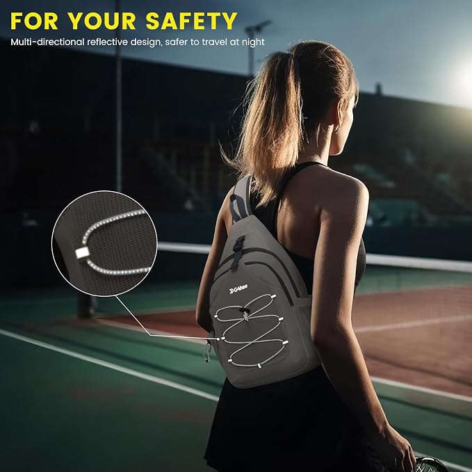 G4Free Pickleball Sling Bag for Women - Lightweight Crossbody Sports Bag