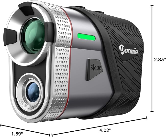 Dormie Golf Rangefinder with Slope,800 Yards Laser Range Finder Golfing,Aluminum Alloy Body,Flag Pole Locking Vibration,Slope Compensation,6X Magnification Rangefinder with Magnet