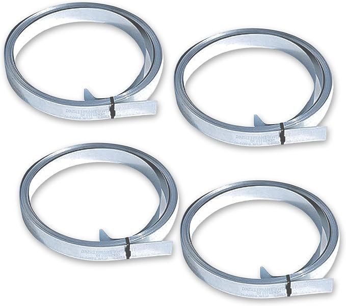 Tie Down | Certified G120 Galvanized Strapping - 1-1/4 inch x 37 feet Long | Securing Mobile Homes, Sheds, Tanks, and Reinforcing Outdoor Structures in High-Wind Areas (4 Pack)