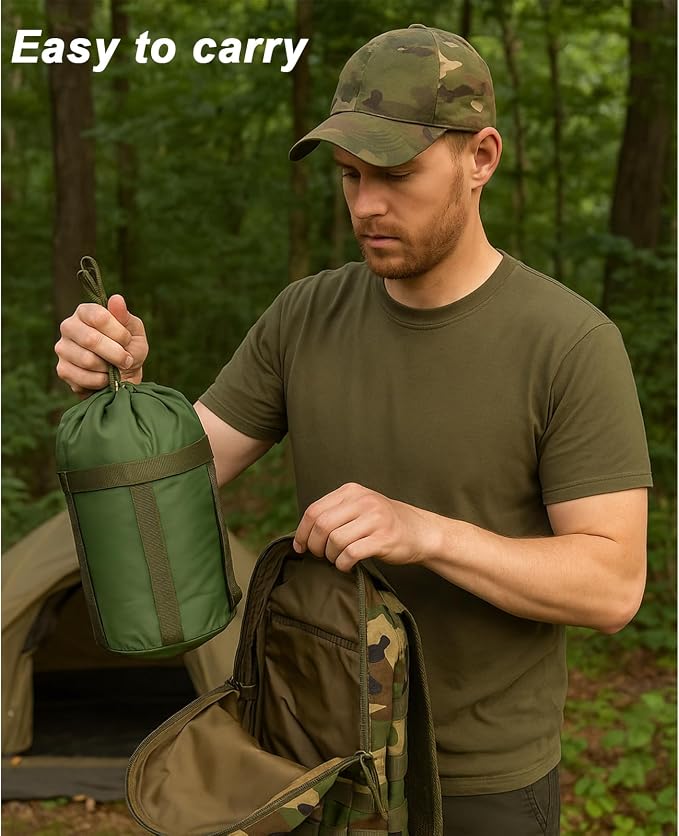 Akmax.cn Bivy Cover Sack for Military Army Modular Sleeping System, Waterproof Outer Shell for Sleeping Bag, Minimalist Stealth Shelter