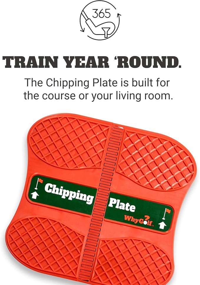 WHYGOLF Chipping Plate for Improved Chipping Technique - Weight Shift Balance Board, Golf Teaching & Golf Training Aid for Club Practice Equipment