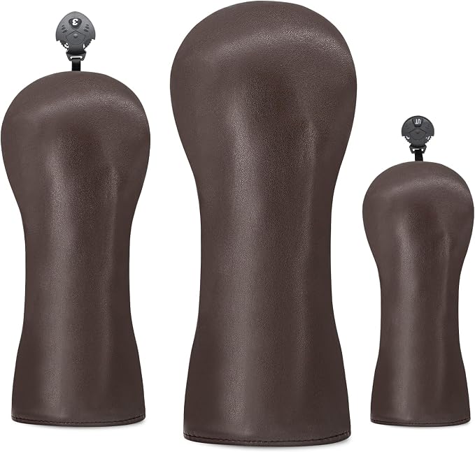 Golf Accessories Golf Club Covers for Driver, Fairway, Hybrids - Golf Driver Headcover/Golf Fairway Wood Head Cover/Hybrid Headcover for Men/Women Golfer