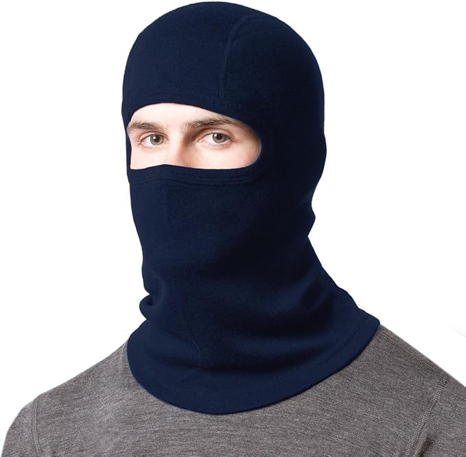 100% Merino Wool Balaclava - Winter Ski Mask - Face Mask - Cold Weather Gear