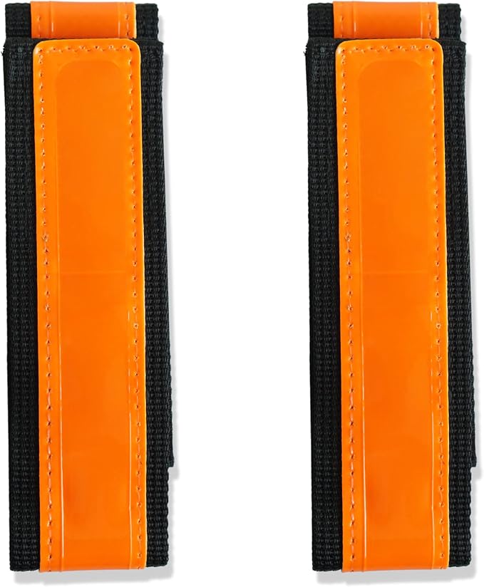 Vincita Reflective Bands - Highly Visible Safety Reflective Bands for Cycling, Walking, Running, and Hiking - Suitable with Molle Webbing On Backpack (Pair of 2)