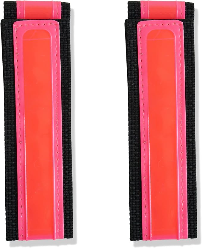 Vincita Reflective Bands - Highly Visible Safety Reflective Bands for Cycling, Walking, Running, and Hiking - Suitable with Molle Webbing On Backpack (Pair of 2)