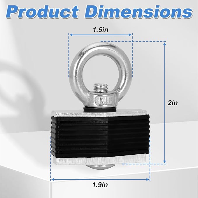 Can-Am Bed Anchors Mounting Kit Tie Down Cargo Compatible with Can-Am Commander & Maverick & Defender (4 Pack) – Heavy Duty Stainless Steel Eye Bolt Anchor Points for UTV Cargo Bed