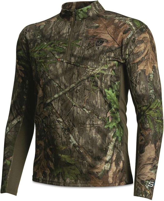 BLOCKER OUTDOORS Finisher Turkey Hunting 1/4 Zip Moisture Wicking Performance Long Sleeve Shirt
