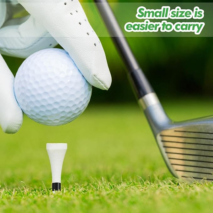 Mudder Golf Tees Bulk Wooden Bamboo Golf Tees Multicolor Wood for Men Balls Accessories
