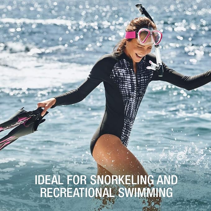 Speedo Unisex-Adult Swim Snorkel Dive Mask Anti-Fog with Nose Cover Adventure Series