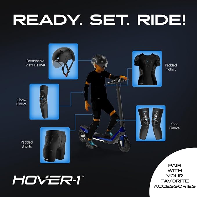 Hover-1 Neo Family Foldable Electric Scooter with 300W/250W/200W Rated Brushless Motor, 16/14/12 mph Max Speed, 8.5"/6.5” Wheels, 10/7 Mile Range Commuting Scooter for Kids & Teens Aged 4 to 16