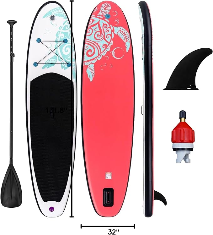 FunWater Inflatable Stand Up Paddle Board with Premium SUP Paddleboard Accessories, Anti-Slip EVA Deck, 11'6''/11'/10'6'' Paddle Boards for Adults & Youth of All Skill Levels