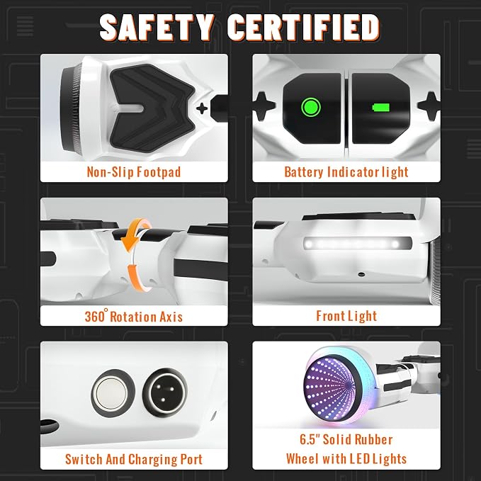 SIMATE Scooter, Colorful LED Light-Up Wheels, Bluetooth Speakers and APP, Dual 250W Motors, 8.5 mph Max Speed & 8.5 Miles Max Range, Gifts for Kids Adults Girls Boys