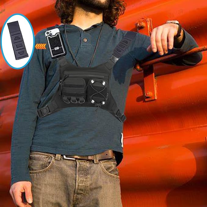 Sports Chest Holster Bag EDC Pouch Bag IFAK Chest Pack for Running