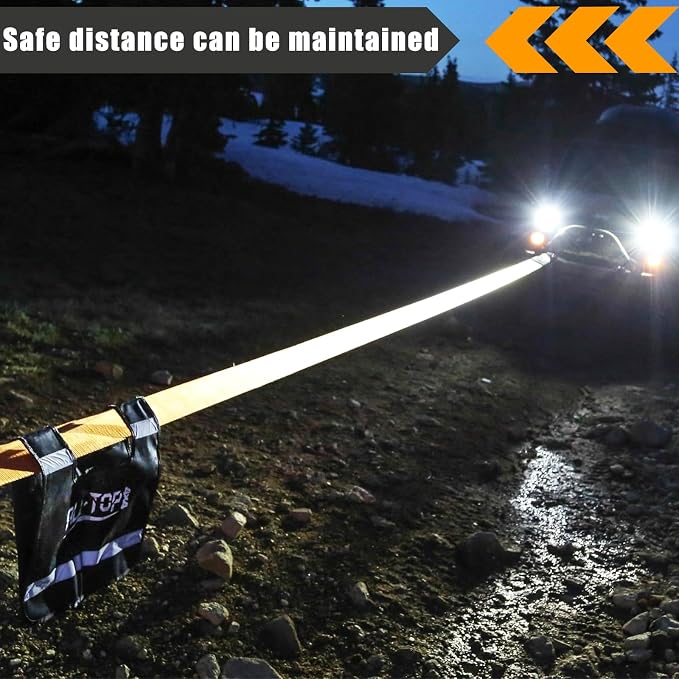 12Pack 2" x 8 Ft Lasso Straps with D Ring, D Ring Straps for Wheel Lift, Wrecker, Rollback, Tow Truck(11, 000 Lbs, Yellow)