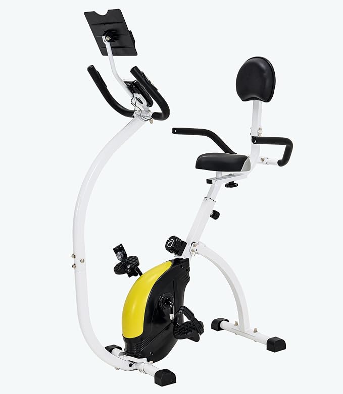 Foldable Recumbent Exercise Bike with High Backrest and Magnetic Resistance, Recumbent Exercise Bike for Home Workout,One Size-Multiple Styles Available