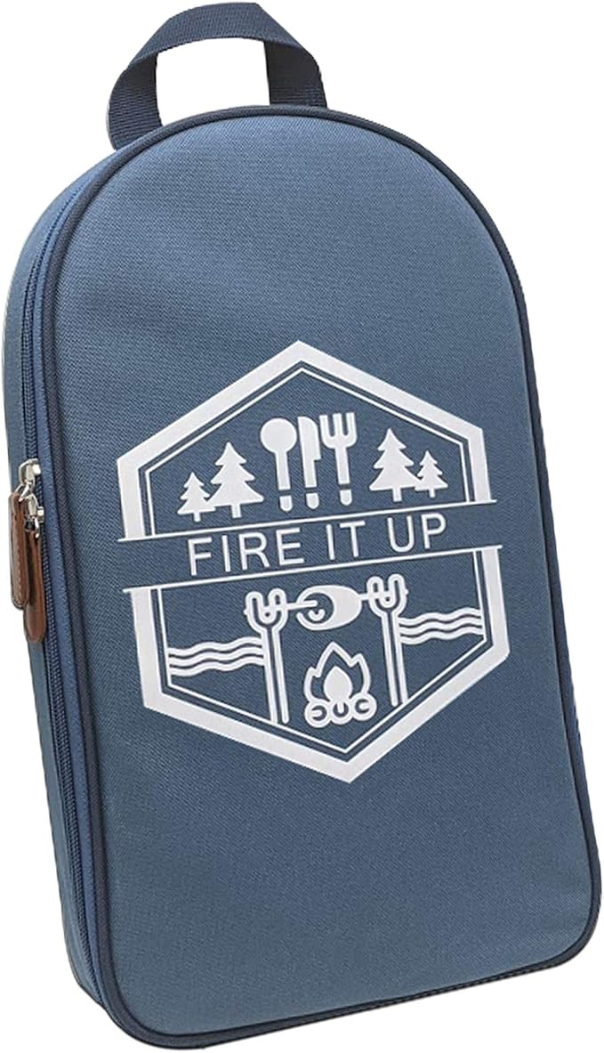 BOMKI Grilling & Camping Cooking Utensils Set - BBQ & Camping Kitchen Set with Case