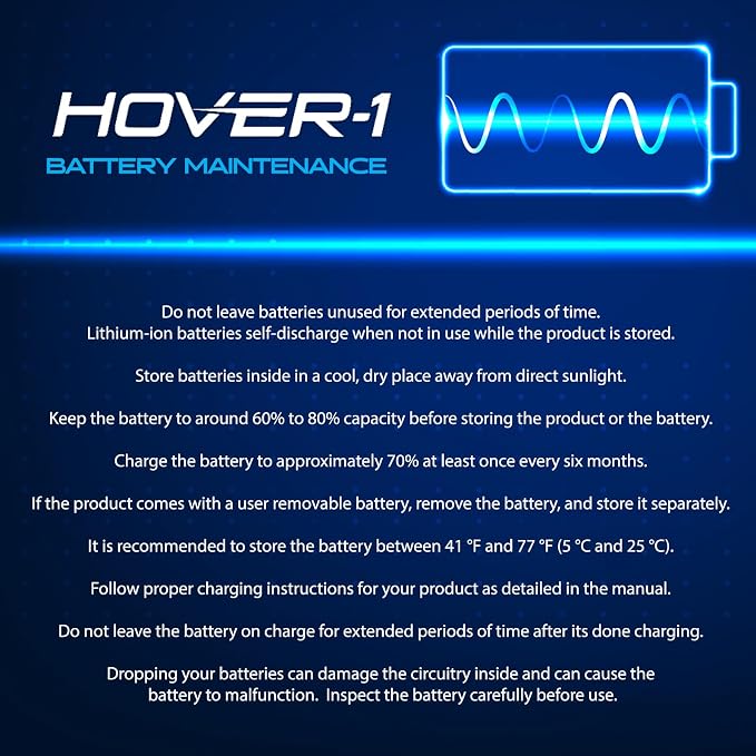 Hover-1 Rocket Electric Self Balancing Scooter with 6.5” LED Light-Up Wheels, Dual 160W Motors, 7 mph Max Speed, and 3 Miles Max Range