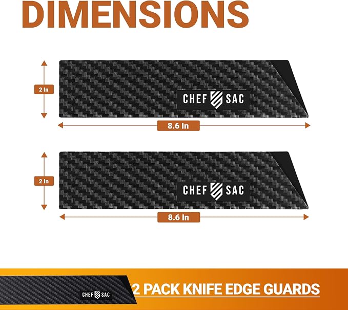 Modern Chef Knife Backpack with 2-Piece Knife Guards Set (8.5") for Chefs & Students