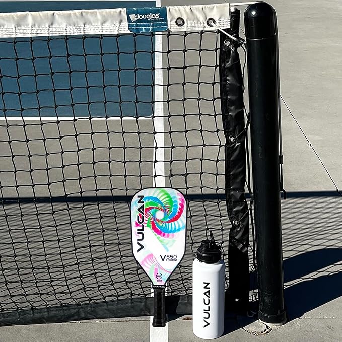 Vulcan | V550 Pickleball Paddle | Hybrid Performance | Polypropylene Core - Carbon Fiber Surface | USAP Approved | Multiple Colors