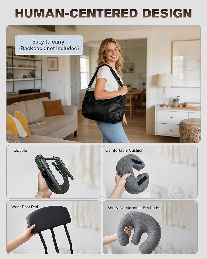 Massage Headrest for Bed, Massage Face Cradle for Bed, Adjustable 18" Height Massage Head Holder, for Home Salon Spa, Comfortable Face Down Pillow