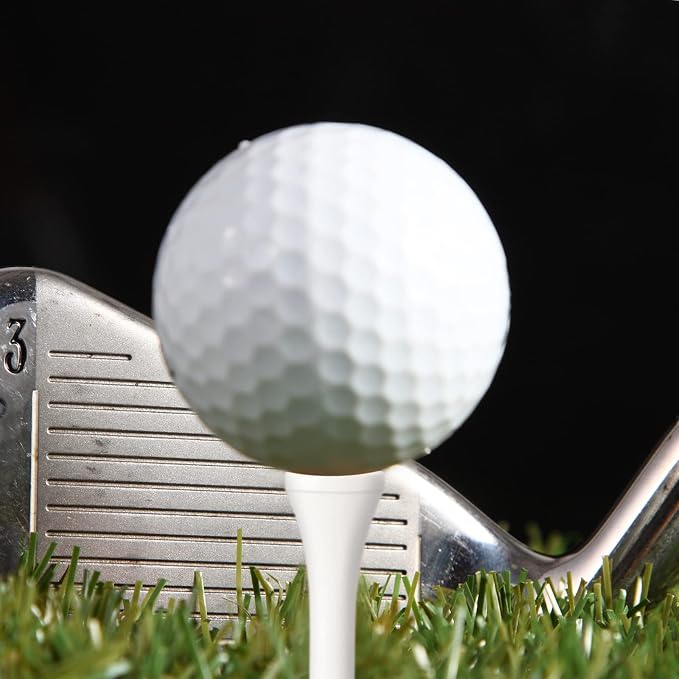 Sosation 200 Pieces Bamboo Golf Tees 3-1/4'' Inch Wooden Golf Tees Reduce Friction and Side Spin