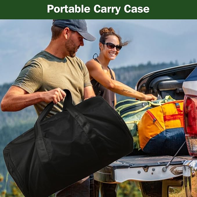 3.5" Extra Thick Foam Camping Mattress, Waterproof Cover & Travel Bag, Portable Sleeping Pad for Car/Tent/Cot/SUV/Trunk/Floor/Guest Bed
