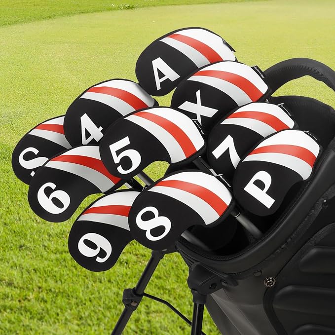 Craftsman Golf US Flag Neoprene Golf Club Head Cover Wedge Iron Protective Headcover for Callaway, Ping, Taylormade, Cobra, Etc.