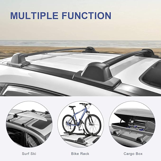 MOSTPLUS Roof Rack Cross Bar Rail Compatible with Honda CRV 2007 2008 2009 2010 2011 Cargo Racks Rooftop Luggage Canoe Kayak Carrier Rack